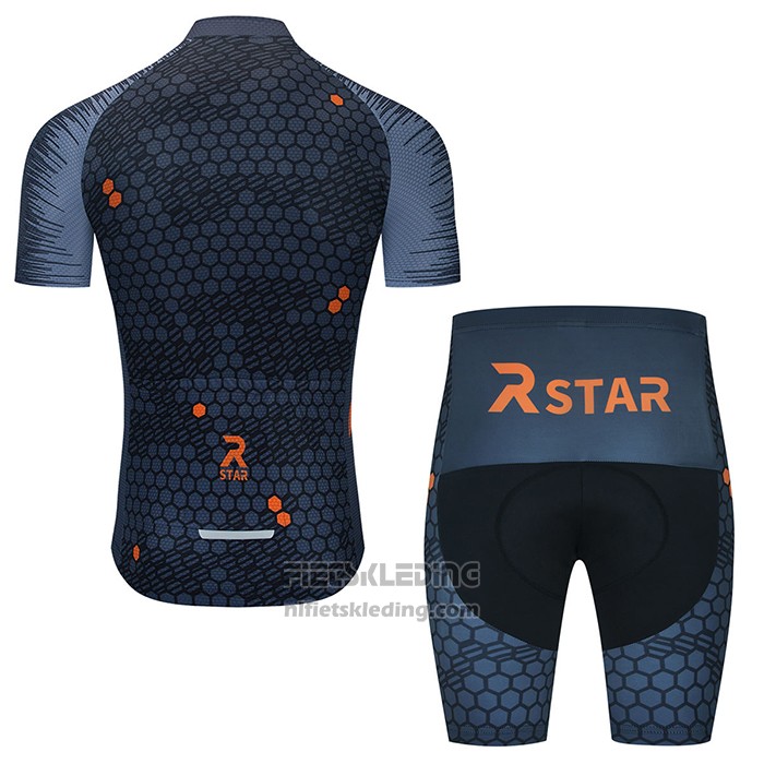 2021 Fietskleding R Star Diep Grijs Korte Mouwen en Koersbroek